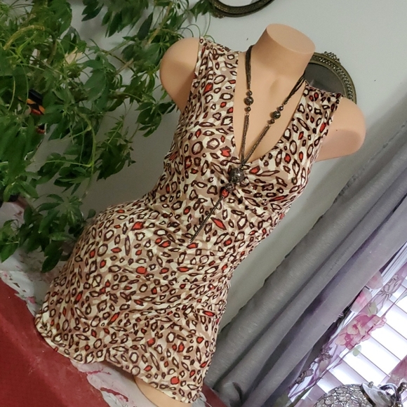 Diosa Dresses & Skirts - CLEARANCE FINAL PRICE  Leopard Style Print Cross Over